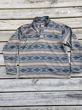 Ariat Wesley Brindlewood Aztec Sweater Mens Large Fleece Lined Southwestern EUC