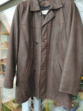 Parka homme en cuir ciré