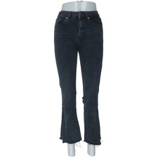 Zara, Jeans, Größe: 36, Grau, Einfarbig, Denim, Damen #nSF