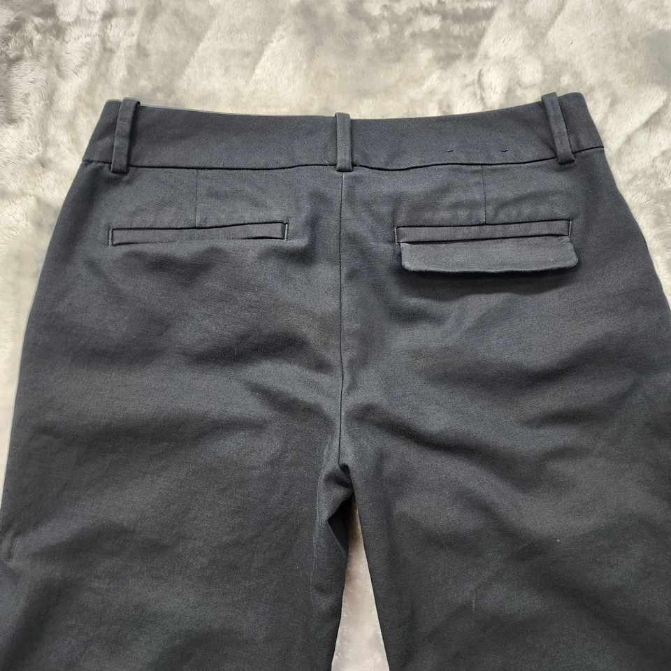 Calça Banana Republic Feminina 2P PETITE Preta Cintura Baixa Perna Flare Escritório Preppy - Imagem 3 de 4