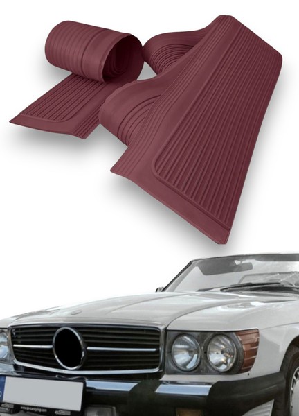 Gummi Einstiegsleisten Schweller FüR Mercedes SL107 R107/W107 Bugundy-image