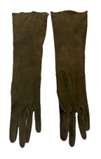 Vintage Grenoble France Soft leather suede opera gloves Size 7 1/4