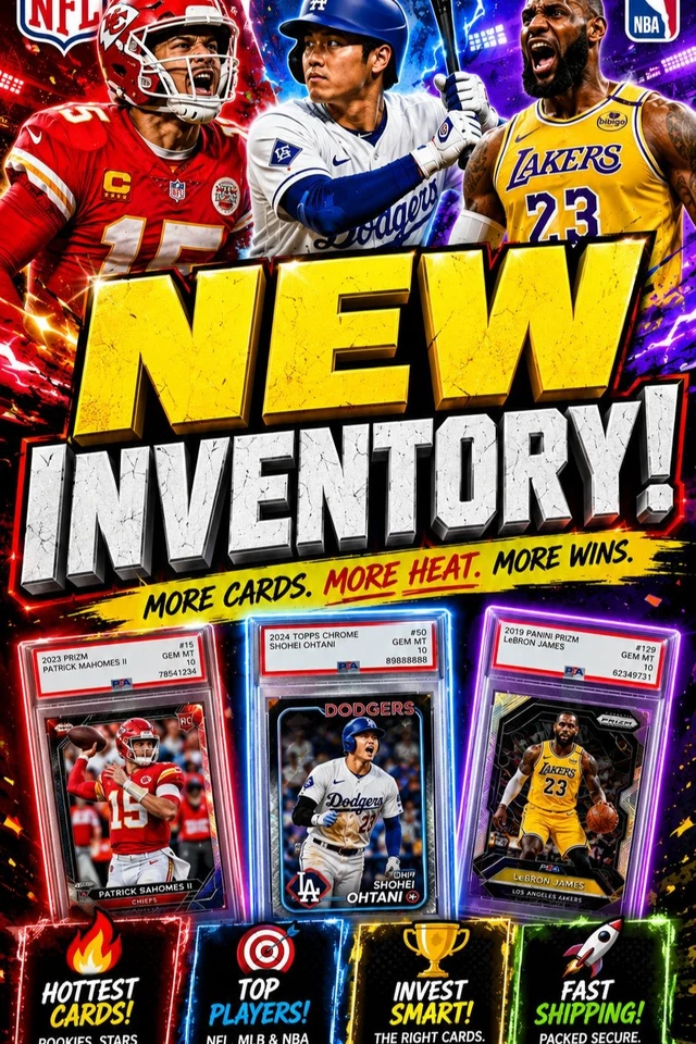 ⚡ NEW NFL • MLB • NBA Inventory Drops LIVE on eBay! ⚡