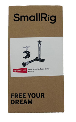 SMALLRIG Clamp with 1/4'' & 3/8'' Thread + 9.8'' Adjustable Arm Open Box (Unused)