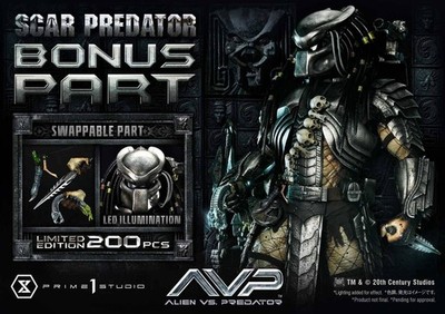 PRIME 1 STUDIO Alien vs Predator Scar Predator DELUXE BONUS   Scale Statue NEW