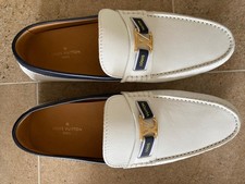 Brand New Louis Vuitton loafers, White & Blue, UK size 9.5
