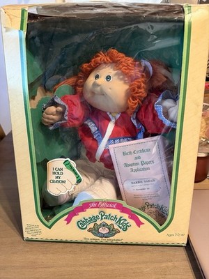 Cabbage Patch Kids doll, Red Hair, Pigtails, Blue Eyes