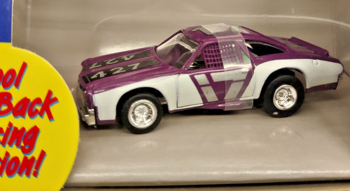 Johnny Lightning ThunderJet Chevelle Prple 17 Pull Back Cars HO Scale NEW PM2-11 - Picture 2 of 2