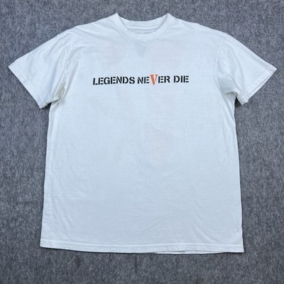 Vlone x Juice Wrld Men's T-Shirt Legends Never Die 999 White Short