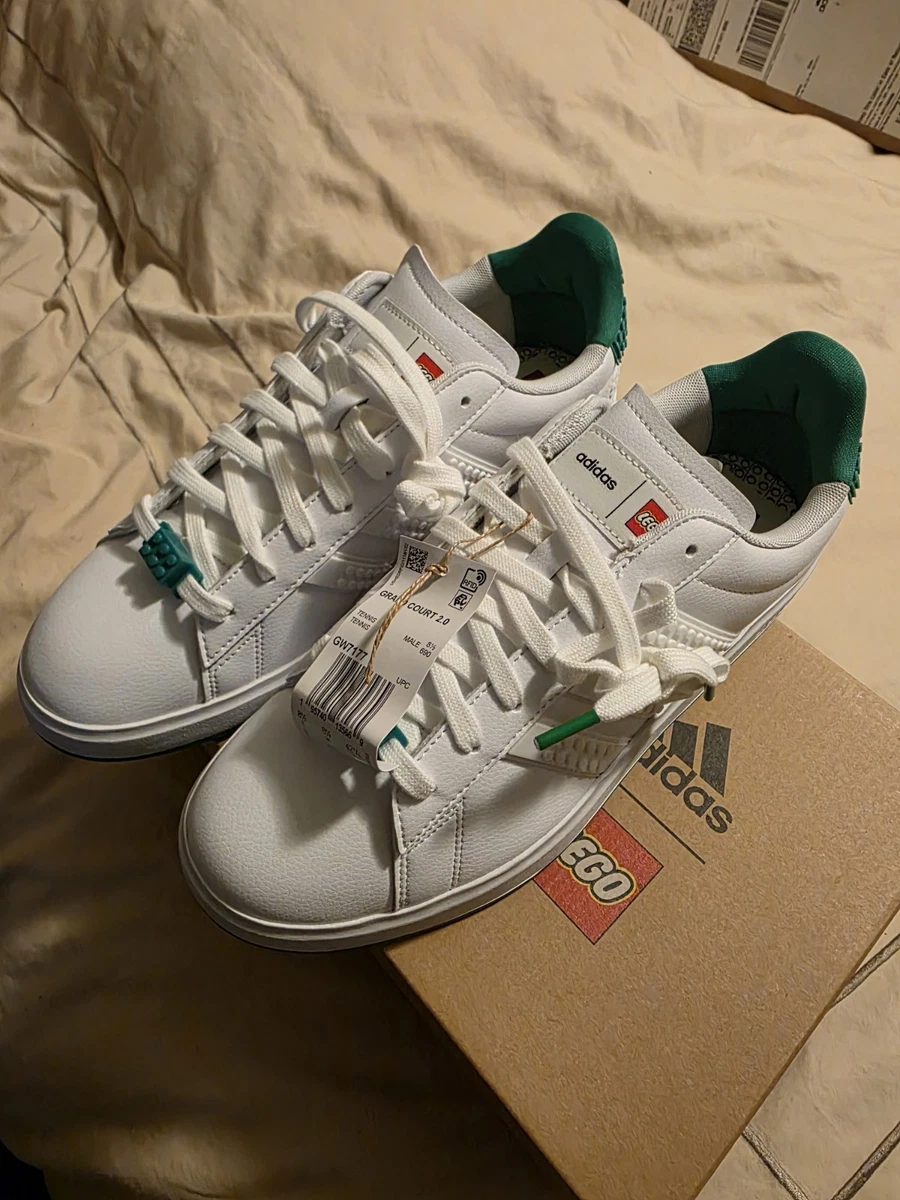 LEGO x adidas Grand Court 2.0 White Green for Sale  display picture 3