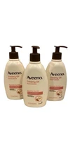 3 Pack Aveeno Creamy Oil Moisturizer Soothing Oat Almond Scented Lotion 12oz New