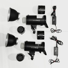 Interfit S1 500Ws HSS TTL Battery-Powered Monolights TWO LIGHT KIT with Extras