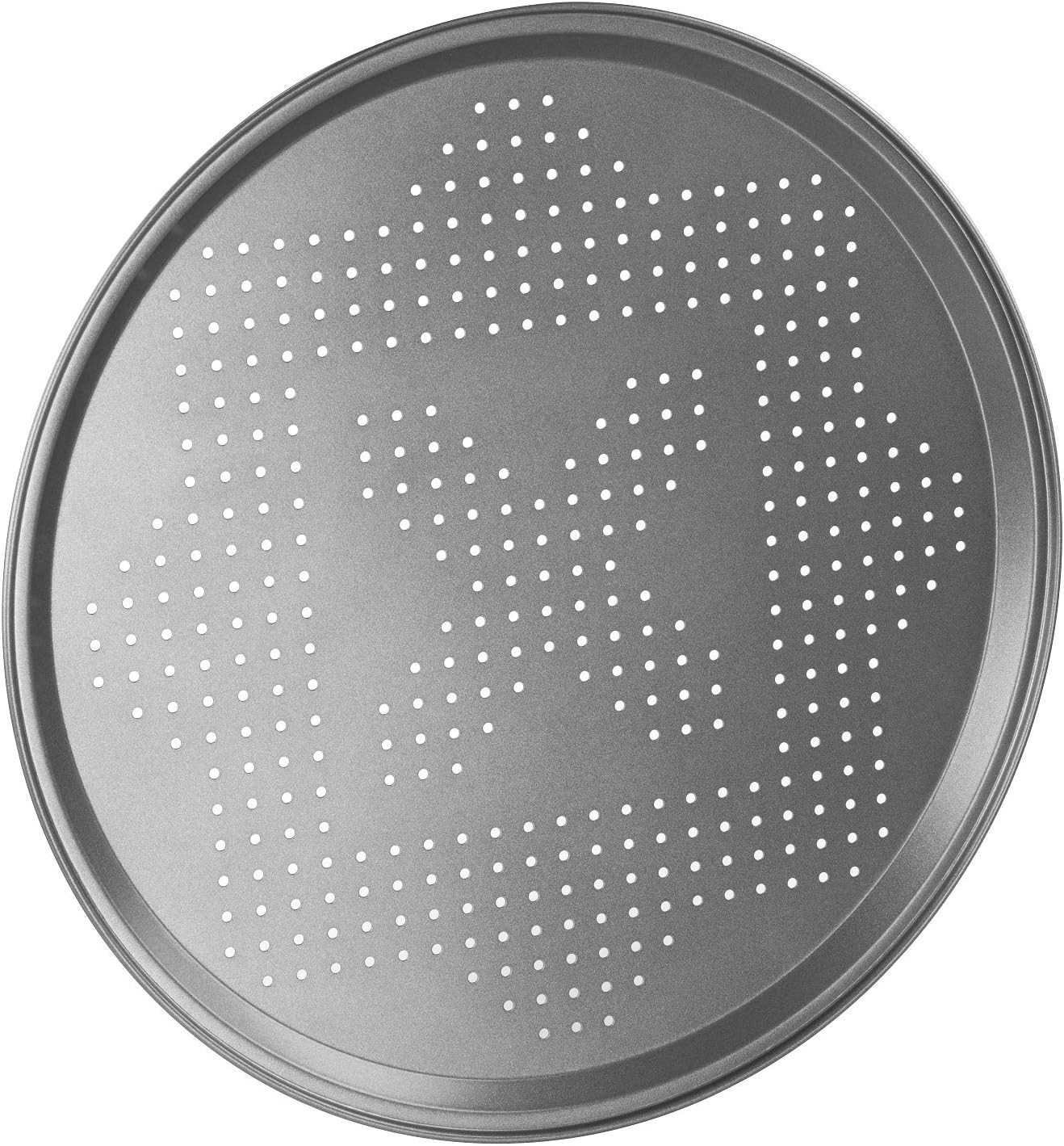 Chef Aid Pizza Pan Perforated 32cm Diamater Tray for Oven Use, Non-Stick Baking