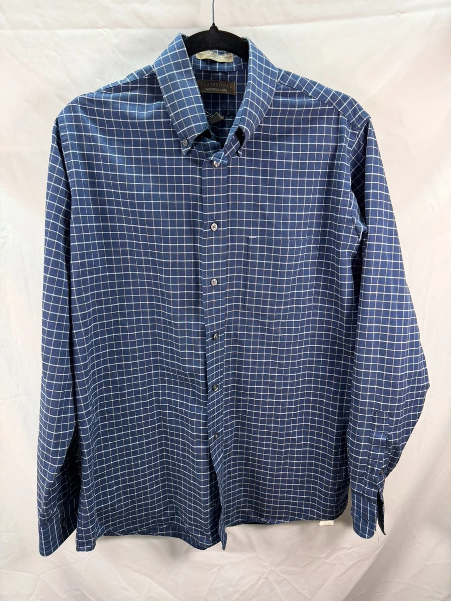 claybrooke dress shirts Claybrooke Men's 15 1/2 32/33 Wrinkle Free