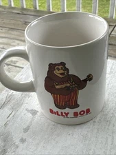 Vintage 1986 Showbiz Pizza Place Billy Bob Mini Mug