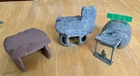 Vtg Original Marx The Flintstones 3 Rock Buildings READ 1960s