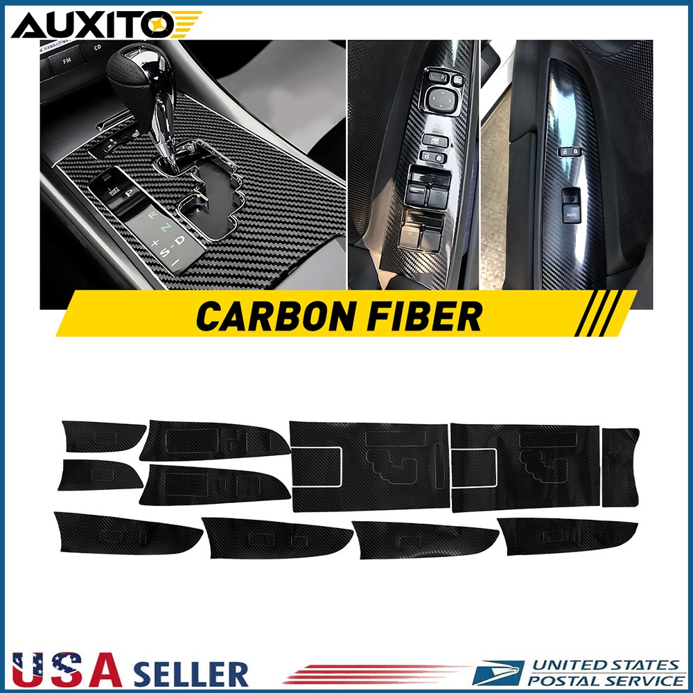 Carbon Fiber Inside Gear Shift Panel Box Cover Trim Fit LEXUS IS250 300 350