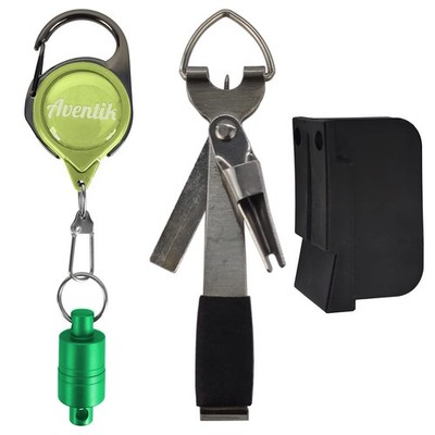 EUPHENG Aventik Fishing Accessories Fly Fishing Zinger Retractor 3 pcs Green