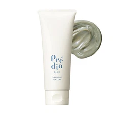 KOSÉ Predia BLUE Cleansing Clay wash off makeup & pore dirt no need W cleansing