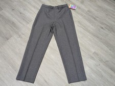 Vintage Levis Bend Over Pants Womens 34 Gray Dacron Dress Slacks USA 80s