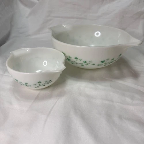 Vintage Pyrex Green Ivy Chip &Dip No Bracket #441/444