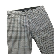 Alexander McQueen Pants Mens 32x30 Gray Plaid Slim Trouser Modern Current