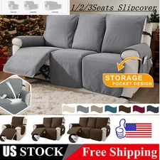 Waterproof Stretch Recliner Sofa Covers 1/2/3Seats Slipcover Protector Covers