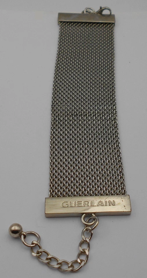 VINTAGE BRACELET GUERLAIN EN MAILLE EN METAL - Photo 3/4