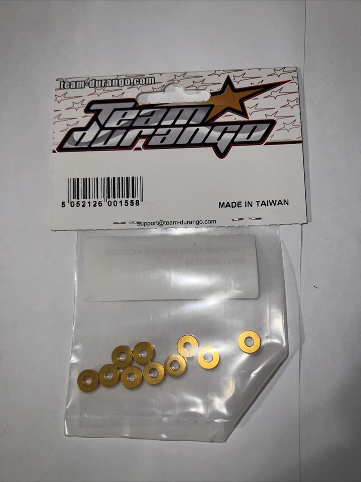 TD709005 ALUMINIUM SPACER 8X3X2.8MM (10PCS)(GOLD) TEAM DURANGO - Image 2 of 2