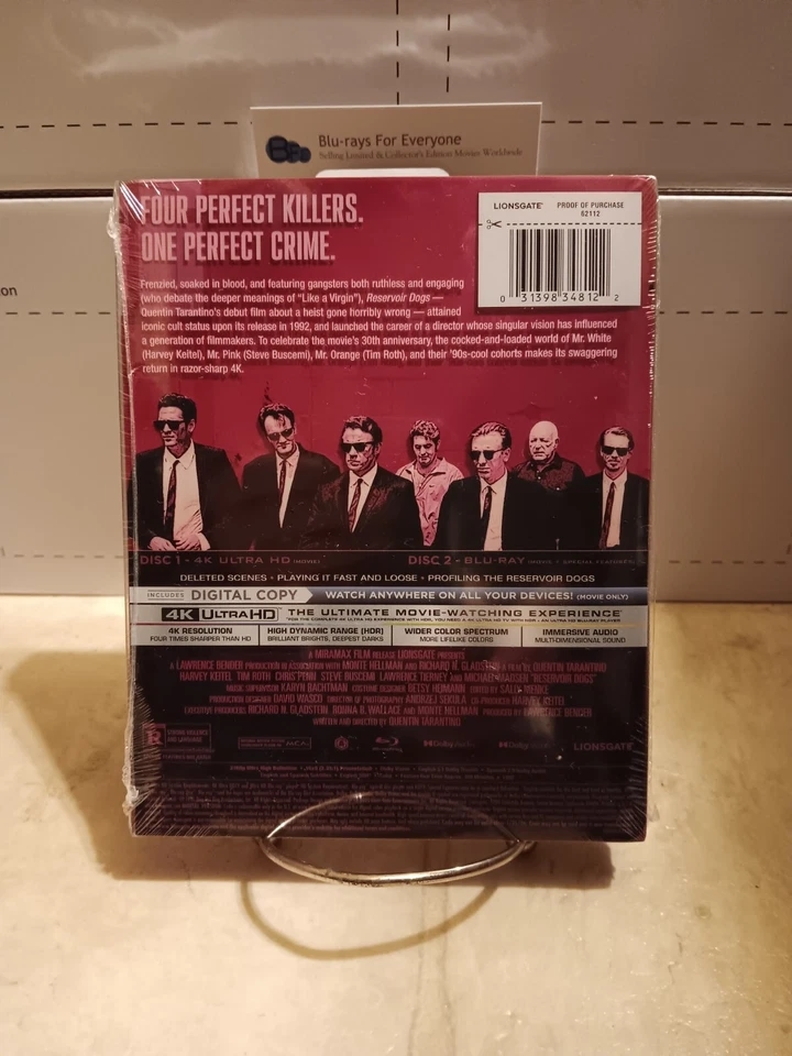 Reservoir Dogs 4K SteelBook Mr Pink Edition Blu-ray [1992] No Dent - ShipNextDay Foto 3 de 4