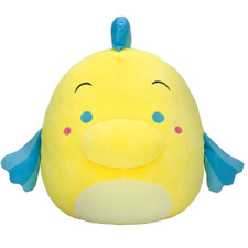Squishmallows 10" Disney The Little Mermaid Flounder Kellytoy Soft Plush Toy