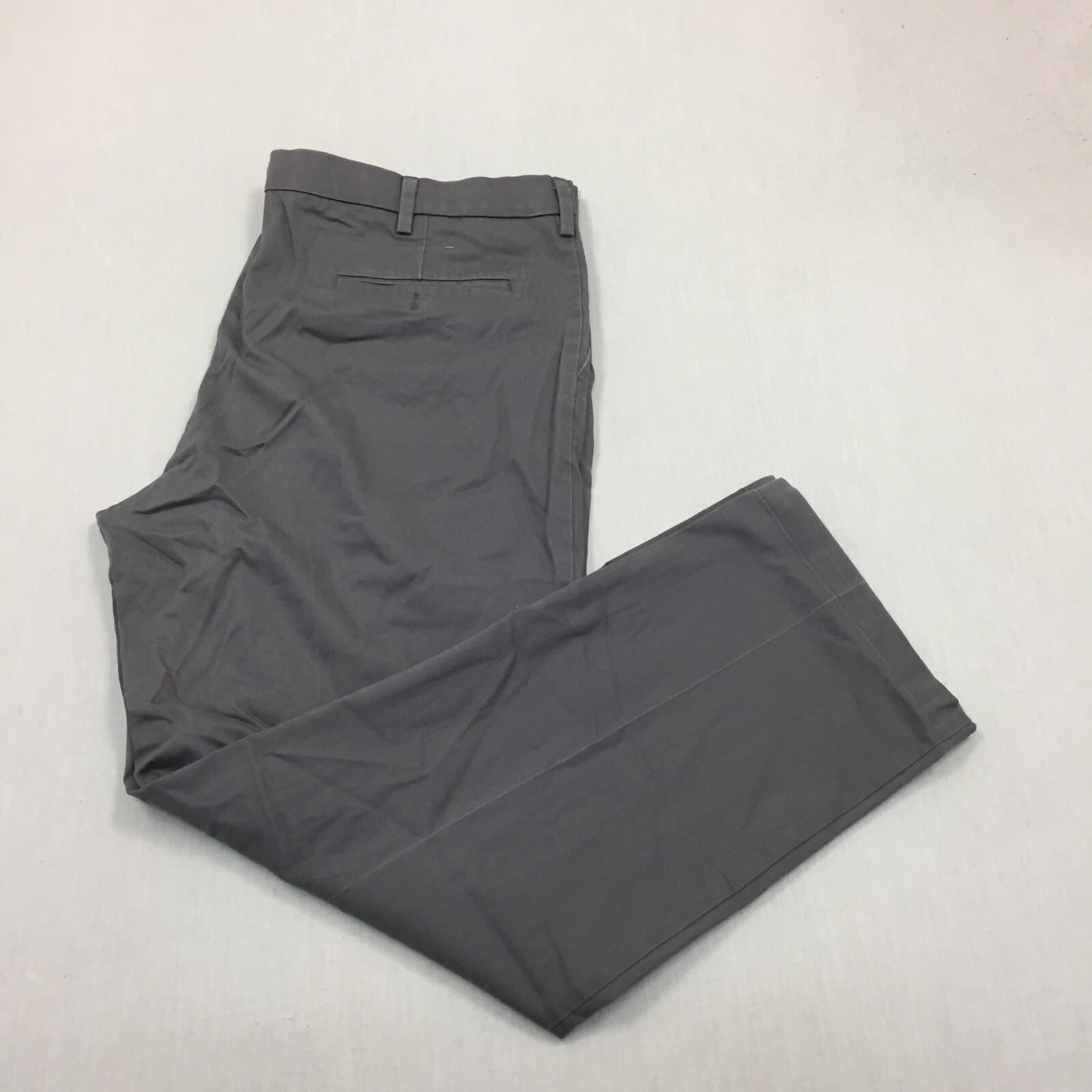 Dockers Chino Trousers Cotton Pants Straight Fit Mens Size 42W 32L Grey