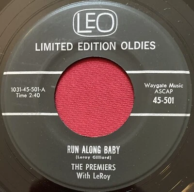 THE PREMIERS~RUN ALONG BABY/BACK AGAIN (1964) KILLER R&B ROCKER 45 LEO VG+ - Image 1 of 2