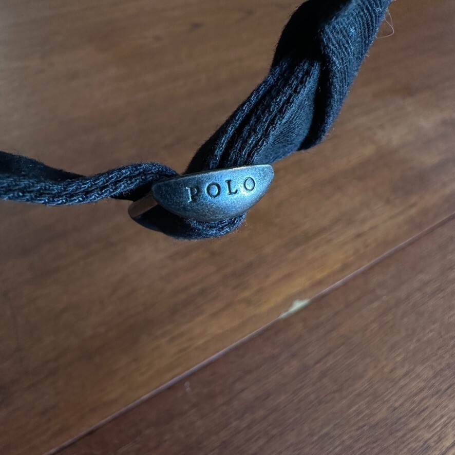 Polo Ralph Lauren Cappello Nero Rosso Pony Logo Cappellino Papà Regolabile Cotone Ricamato