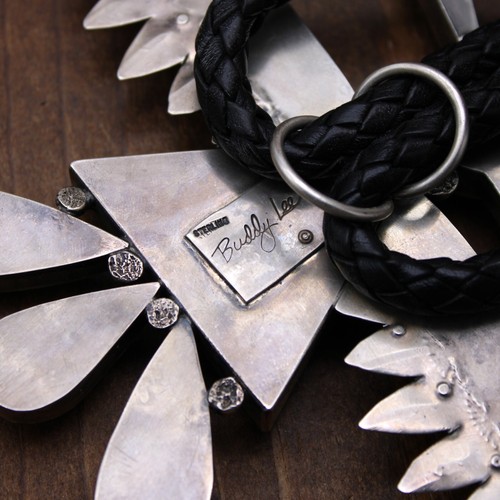 Huge Sterling Silver Multi-Stone Thunderbird Bolo Tie by Buddy Lee - Picture 6 of 8