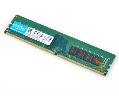 16GB Crucial 2X 8GB PC4-2400T DDR4 2400MHz 288Pin UDIMM Desktop