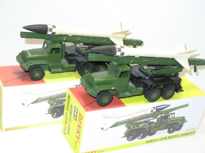 Dinky Toys, Honest John Militaire A Socle Noir, Fusée D