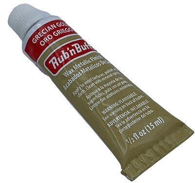 Rub n Buff Original Metallic Vergoldung Permanentwachs Leder Holz Metall 15ml Amaco