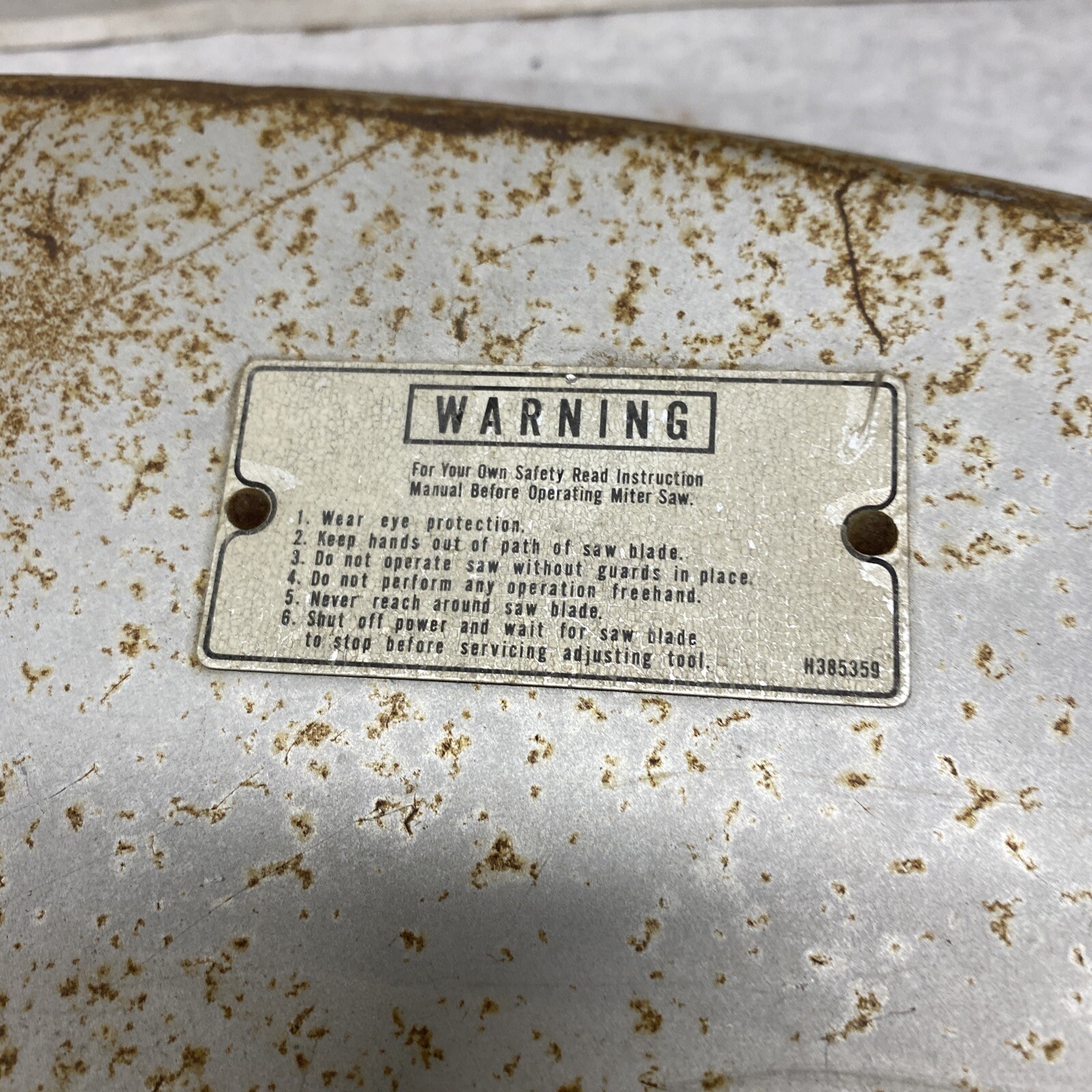 Hitachi 15" Miter Saw Md C15FB Blade Guard with Plastic Drop Down HI14