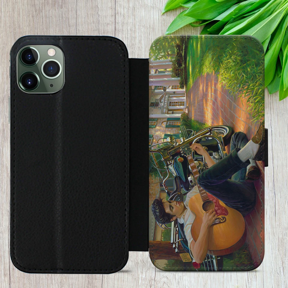 ELVIS PRESLEY FLIP FOR IPHONE SAMSUNG HUAWEI ART GIFT WALLET PHONE CASE COVER - Image 3 of 4