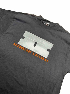 Vintage 90s Bush Razorblade Suitcase Black T Shirt Size XL Band