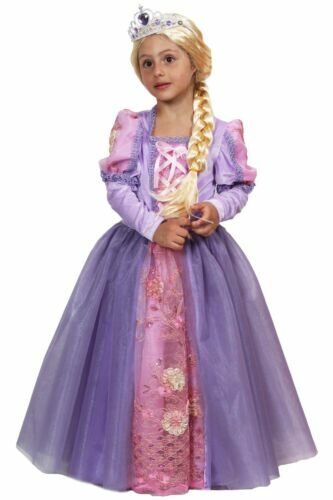 Abito Principessa Per Bambina JerrisApparel - Giallo Con Diamante Per Carnevale E Natale