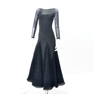 Latin Ballroom Competitio​n Dance Dress Modern Waltz Tango Standard  Dress#Y004