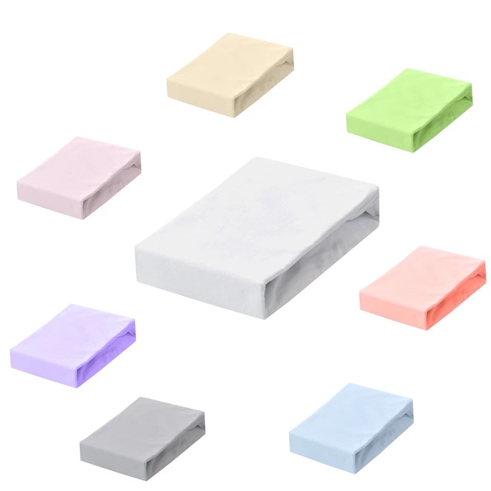 BABY-DELUX Spannbettlaken für Babybett Kinderbett 60x120 70x140 90x40 cm Baumwolle 100%