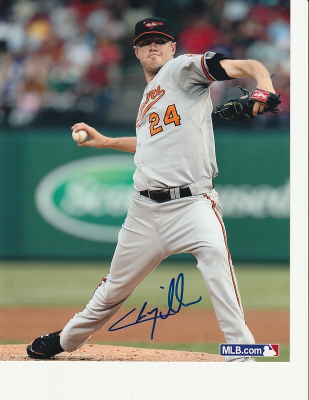Baltimore Orioles Chris Tillman autographed 8 x 10 photo