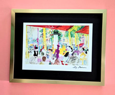 LeRoy Neiman  PARIS FRANCE Signed Pop Art Mounted & Framed | New 14X11in.
