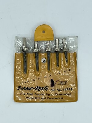 Stanley Screw-Mate Set Countersink Drill Bit - USA - NOS - # 1525A