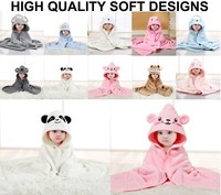 Toddler Baby Hooded Bath Towels Newborn Kids Bathrobe Soft Beach Towel Large