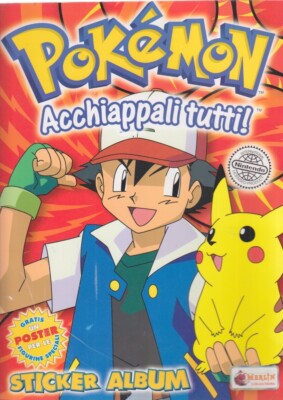 Pokemon Sammelbilderalbum ALLE FÄNGER Sticker - komplett halb