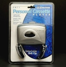Portable Emerson Personal Cassette Tape Player w/ Headphones EW71 - NEW  SEALED